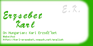 erzsebet karl business card